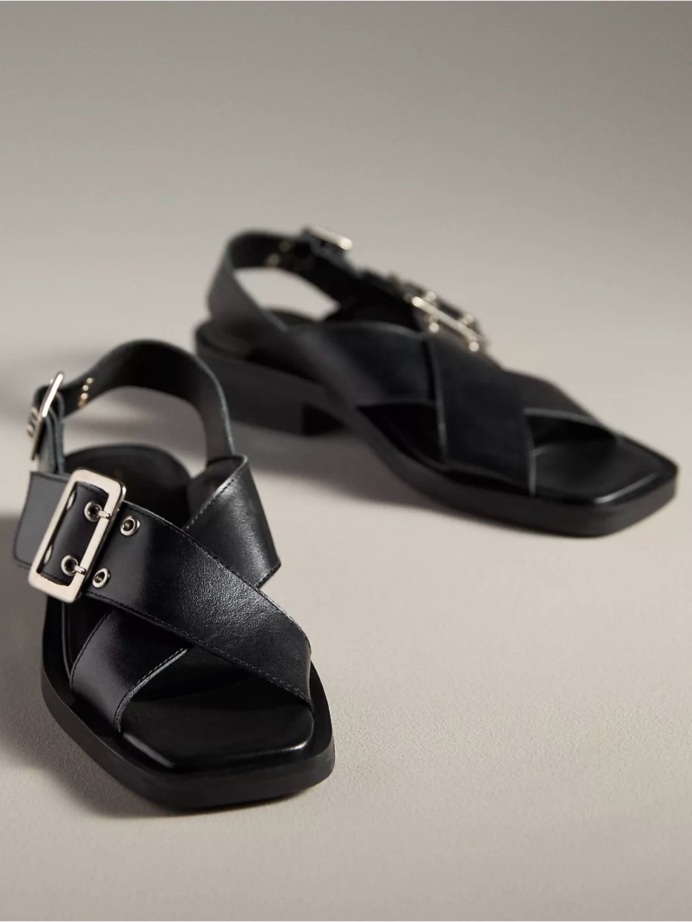 Anthropologie Slingback Buckle Sandals Size 9 - Picture 2 of 11